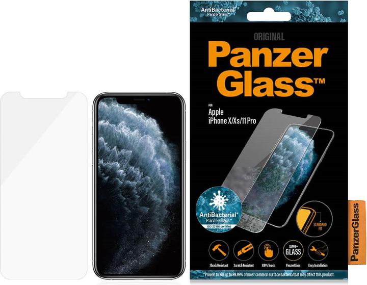 Actual product image PanzerGlass standard fit (1 pcs., Apple iPhone 11 Pro, Apple iPhone X, Apple iPhone XS)
