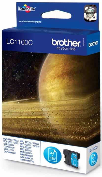Image du produit Brother LC-1100C cartouche d'encre cyan 325 pages ISO/IEC 24711 5.5ml cyan DCP 185 C MFC (C)