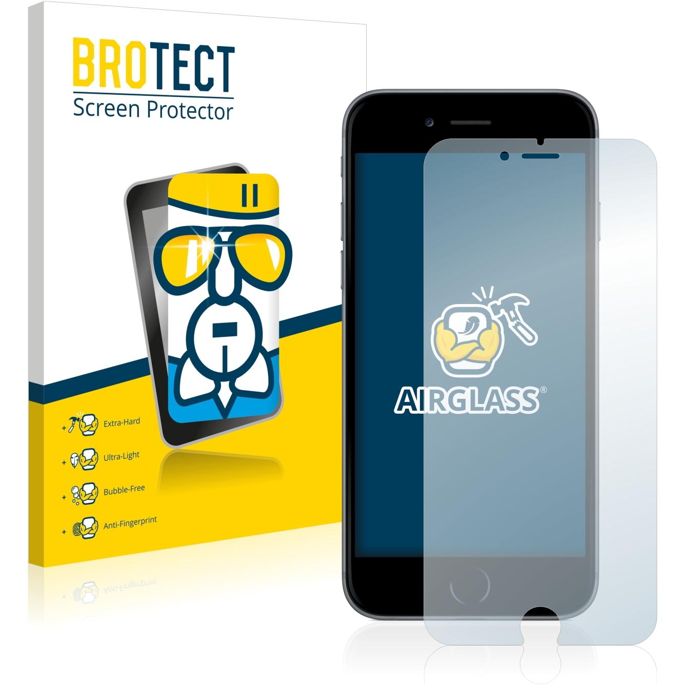 BROTECT AirGlass Panzerglasfolie (1 Stück, Apple iPhone 6s Plus), Smartphone Schutzfolie, Transparent
