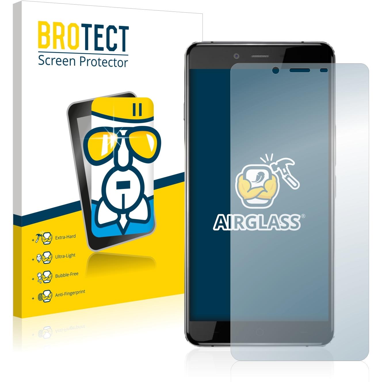 BROTECT AirGlass Panzerglasfolie (1 Stück, OnePlus X Onyx), Smartphone Schutzfolie, Transparent