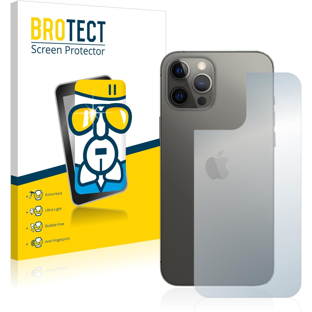 BROTECT AirGlass Panzerglasfolie (1 Stück, Apple iPhone 12 Pro Max), Smartphone Schutzfolie, Transparent