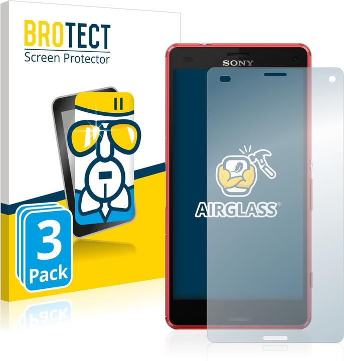 Actual product image BROTECT AirGlass Glass (3 pcs., Sony Xperia Z3 Compact)
