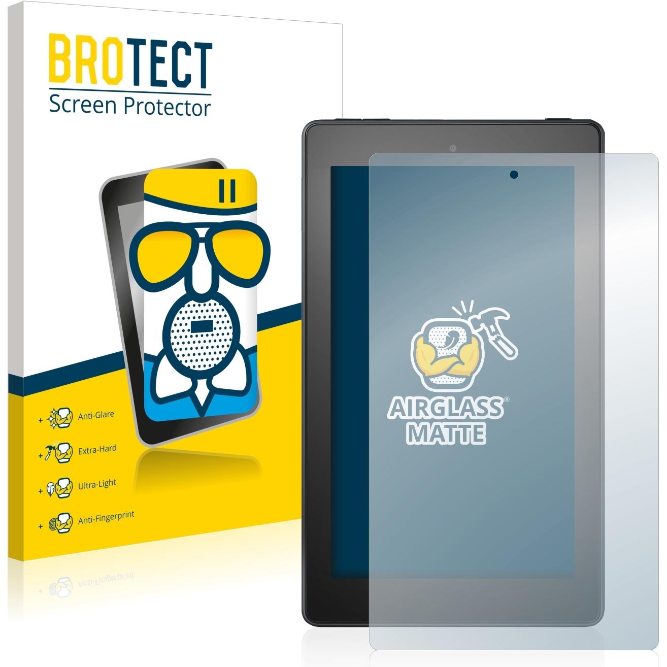 BROTECT AirGlass Panzerglasfolie Matt (1 Stück, Fire 7), Tablet Schutzfolie