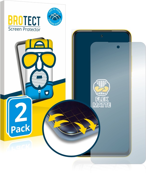 Immagine prodotto BROTECT Full-Cover Pellicola Opaca (2 Pezzo/i, Xiaomi Poco M3 Pro 5G)