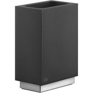 Gessi, Badarmatur, Rettangolo Accessoires Glashalter einzeln Standversion, Becher schwarz, 20835