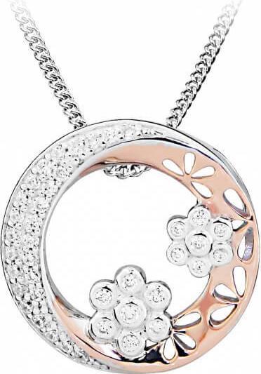 Produktbild Silver Cat Romantic bicolor necklace with zircons SC431