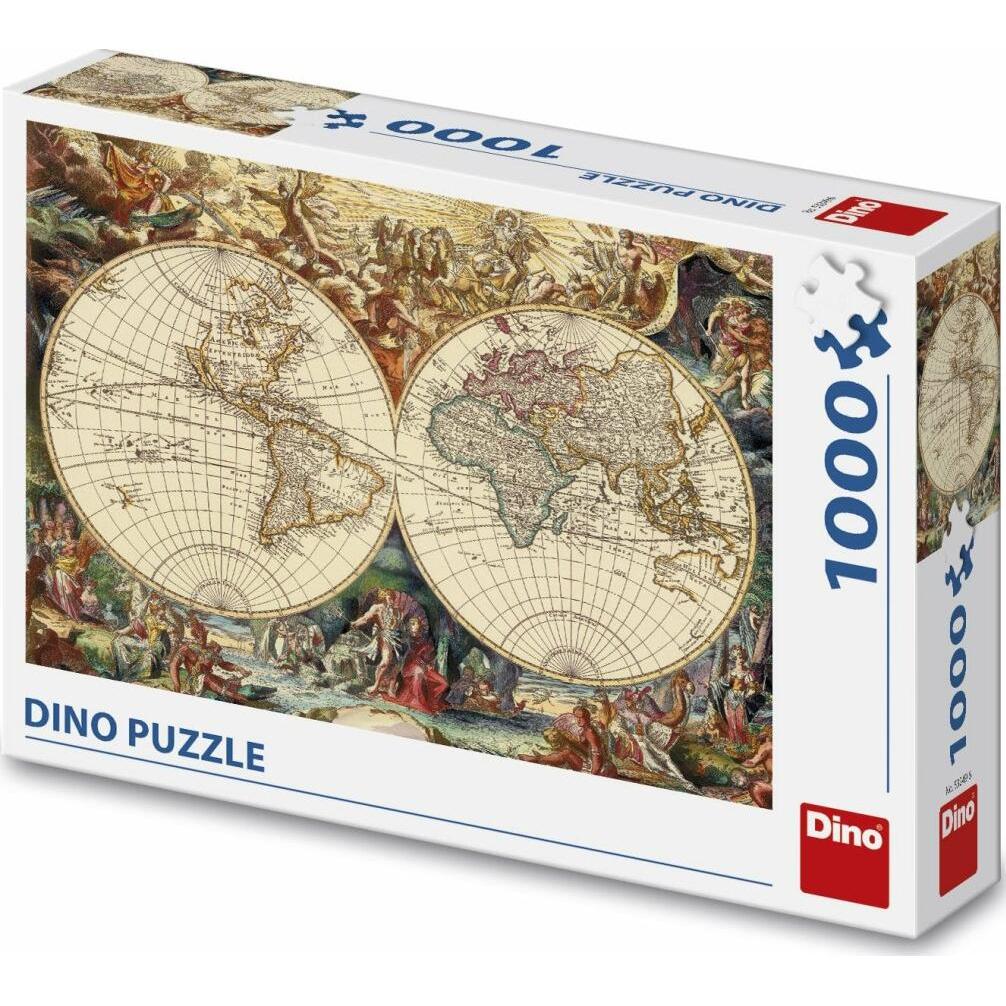 Thumbnail - Dino Puzzle Historische Landkarte 1000 Teile (1000 Teile)