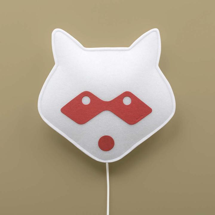 Actual product image Buokids Soft wall lamp raccoon red