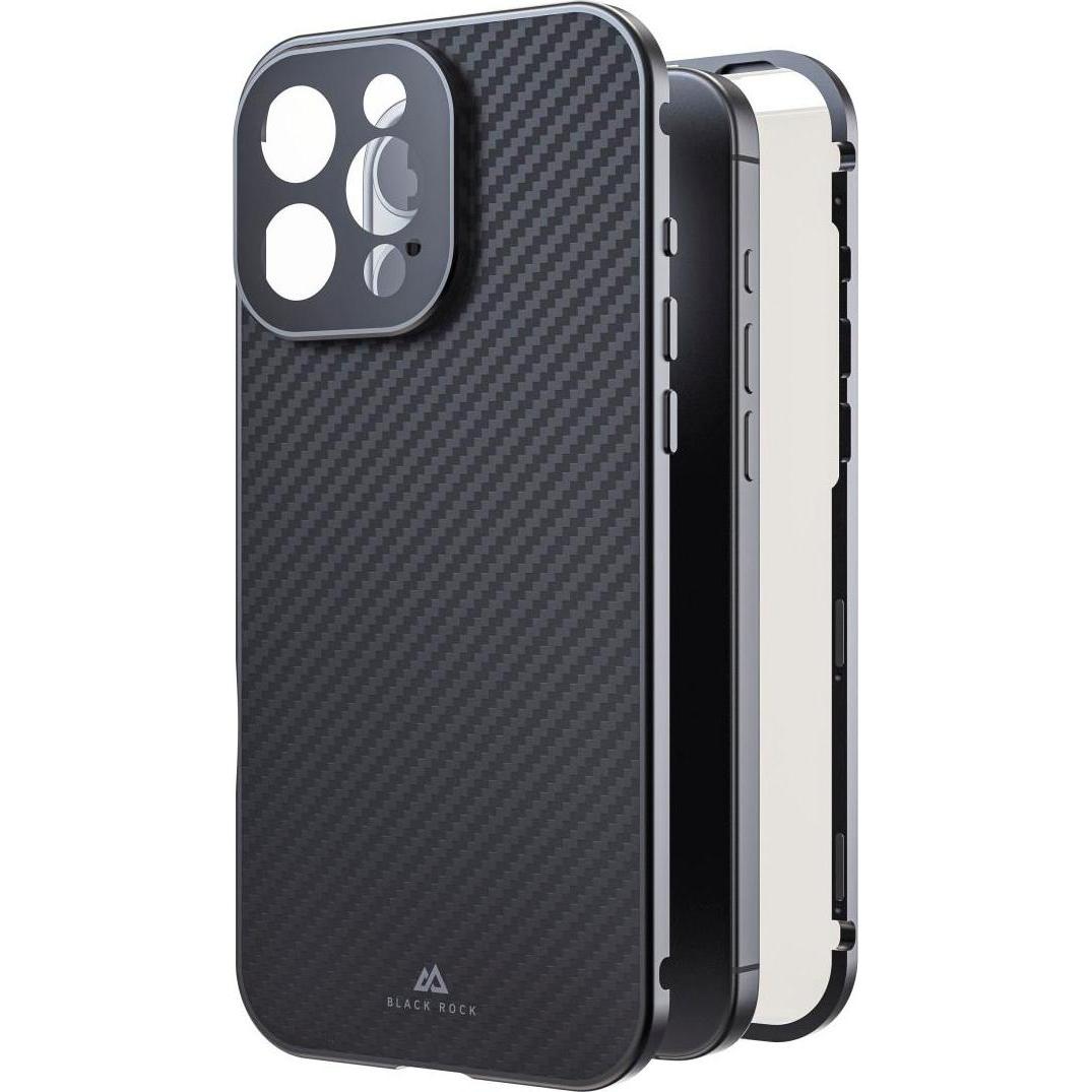 Black Rock 360° Glass (Apple iPhone 16 Pro Max), Smartphone Hülle, Grau