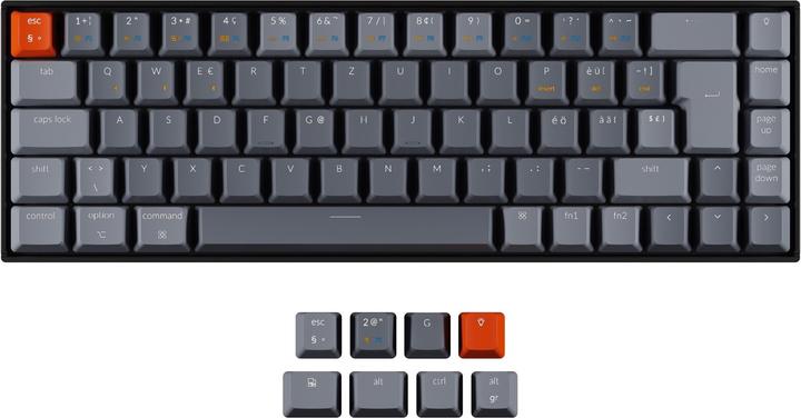 Actual product image Keychron K6 (DE, Cable, Wireless)