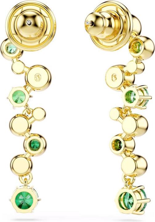 Produktbild Swarovski Constella Drop Ohrhänger Verschiedene Schliffe Grün Goldlegierungsschicht (Swarovski Metall)