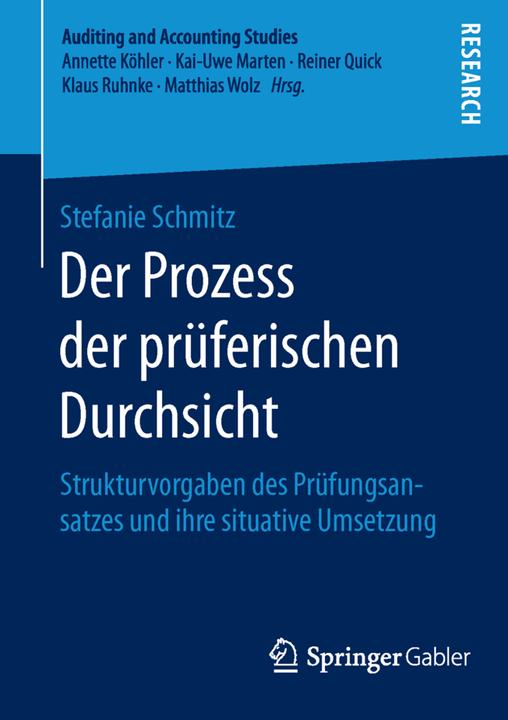 Produktbild Der Prozess der prüferischen Durchsicht (Deutsch, Stefanie Schmitz, 2015)