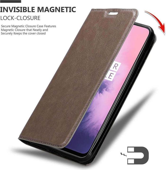 Produktbild Cadorabo Book Invisible Magnet Cover (OnePlus 7)