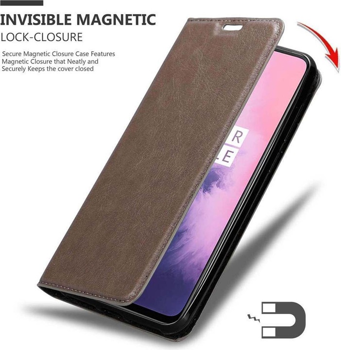 Produktbild Cadorabo Book Invisible Magnet Cover (OnePlus 7)