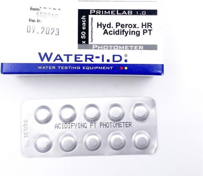 Actual product image Water ID Replacement tablets H2O2 - Hydrogen Peroxide / Auxiliary