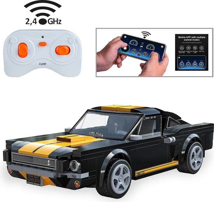 Image du produit Schwarz Kitchen CaDA Shelby GT350 H 1:20 schwarz 2,4GHz Bricks