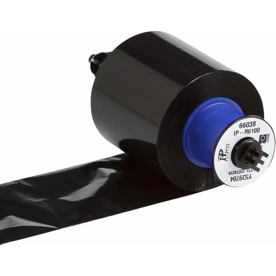 Brady, Etiketten, IP-R-6100, Wachs-Farbband, Schwarz, 60.00 mm x 300.00 m, f. IP-Printer