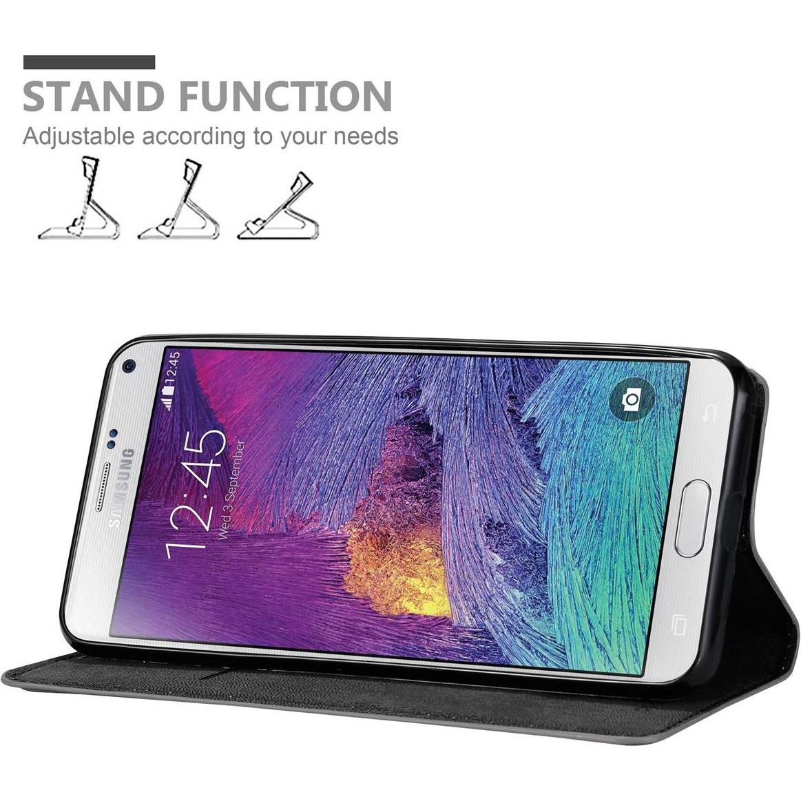 Thumbnail - Cadorabo Book Invis. Magnet Hülle (Samsung Galaxy Note 4), Smartphone Hülle, Grau