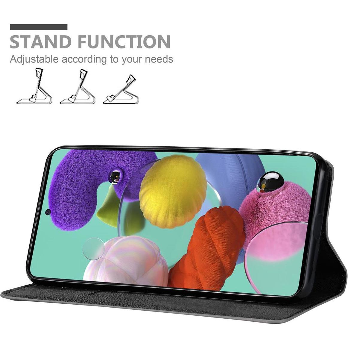 Thumbnail - Cadorabo Book Invis. Magnet Hülle (Samsung Galaxy M40s), Smartphone Hülle, Grau