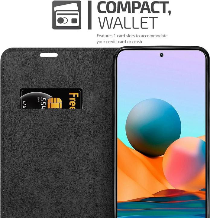 Produktbild Cadorabo Book Invis. Magnet Hülle (Xiaomi Redmi Note 10S, Xiaomi Mi Note 10)