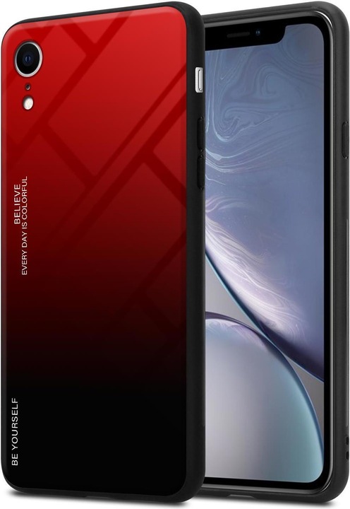 Actual product image Cadorabo TPU 2 colors glass envelope (Apple iPhone XR)