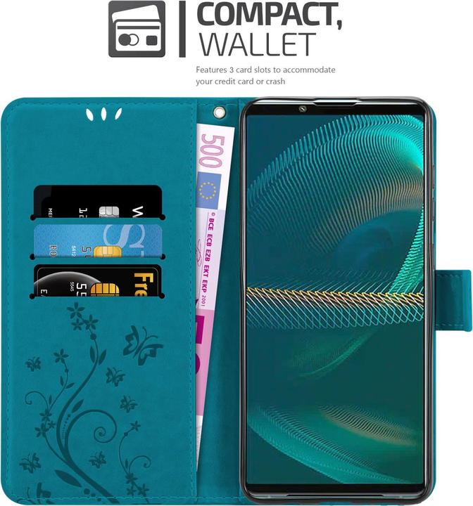 Immagine prodotto Cadorabo Copertina del libro a fiori (Sony Xperia 5 III)