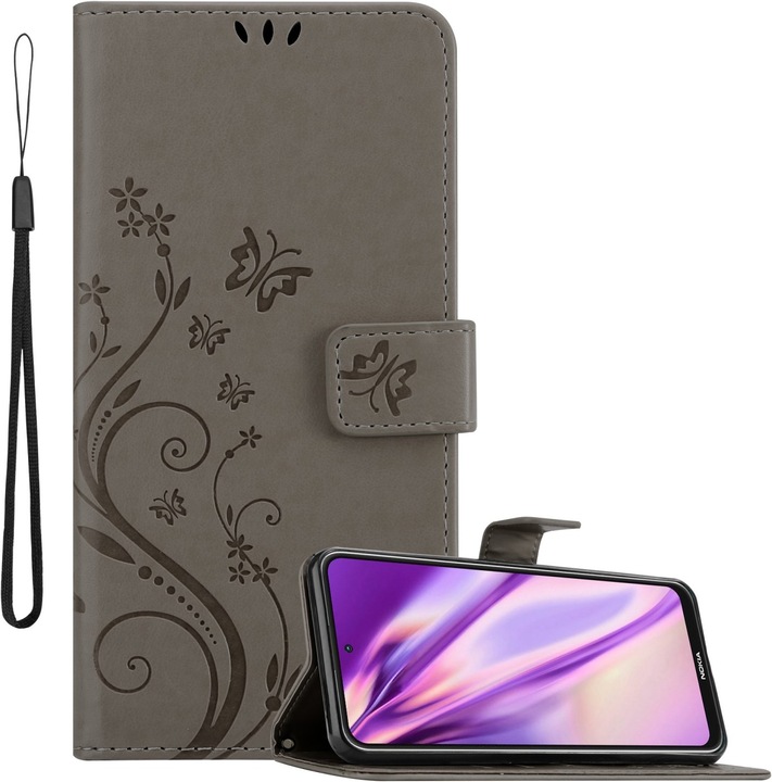 Actual product image Cadorabo Flower Book cover (Nokia X20, Nokia X10)