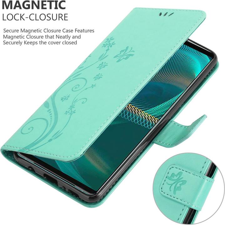 Actual product image Cadorabo Flower Book cover (Sony Xperia 5 III)