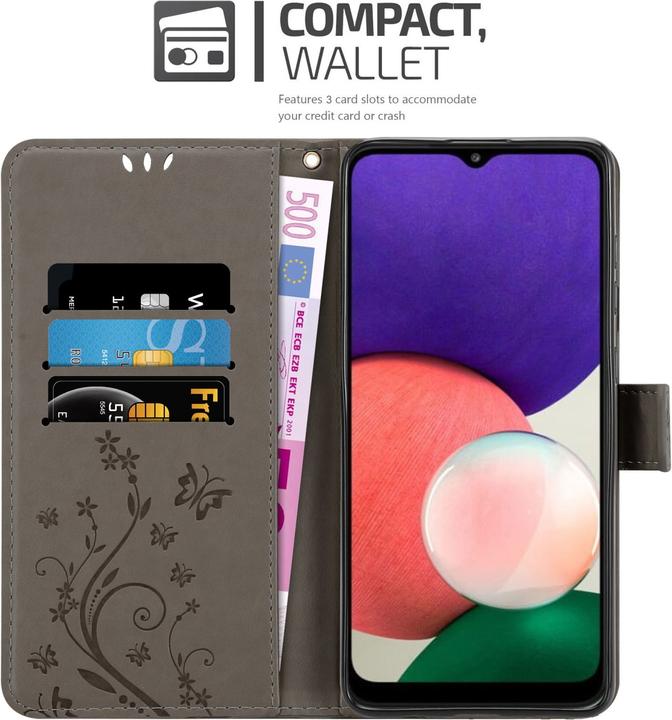 Actual product image Cadorabo Flower Book cover (Samsung Galaxy A22 5G)