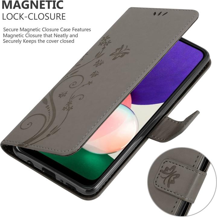 Actual product image Cadorabo Flower Book cover (Samsung Galaxy A22 5G)