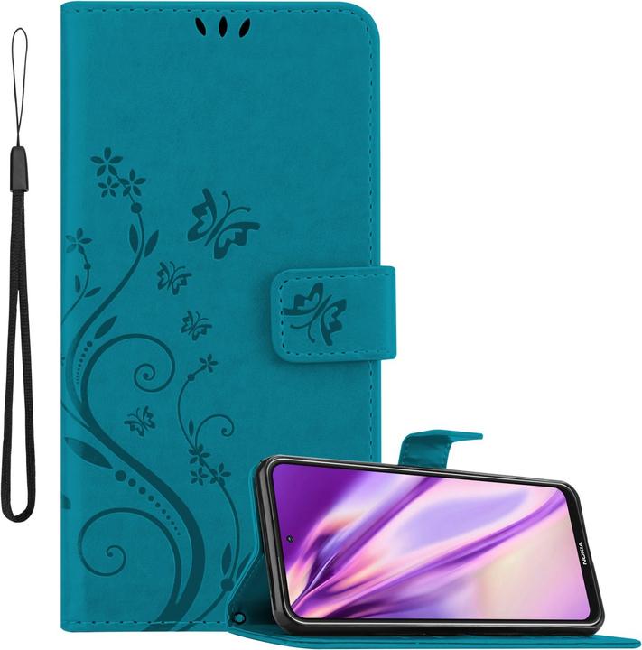 Productafbeelding Cadorabo Bloemen Boekomslag (Nokia X10, Nokia X20)