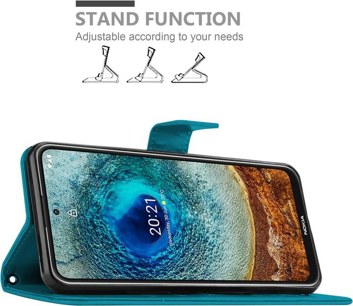 Productafbeelding Cadorabo Bloemen Boekomslag (Nokia X10, Nokia X20)