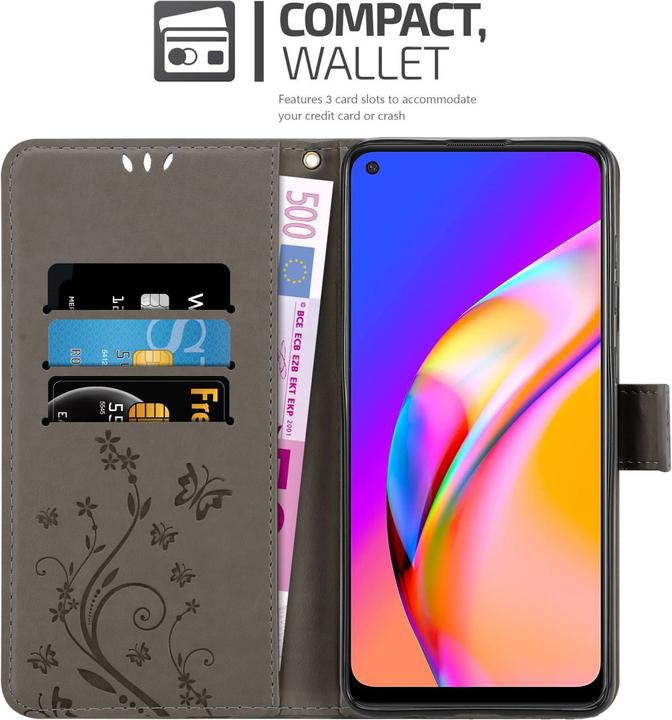 Immagine prodotto Cadorabo Copertina del libro a fiori (Oppo A94 5G)