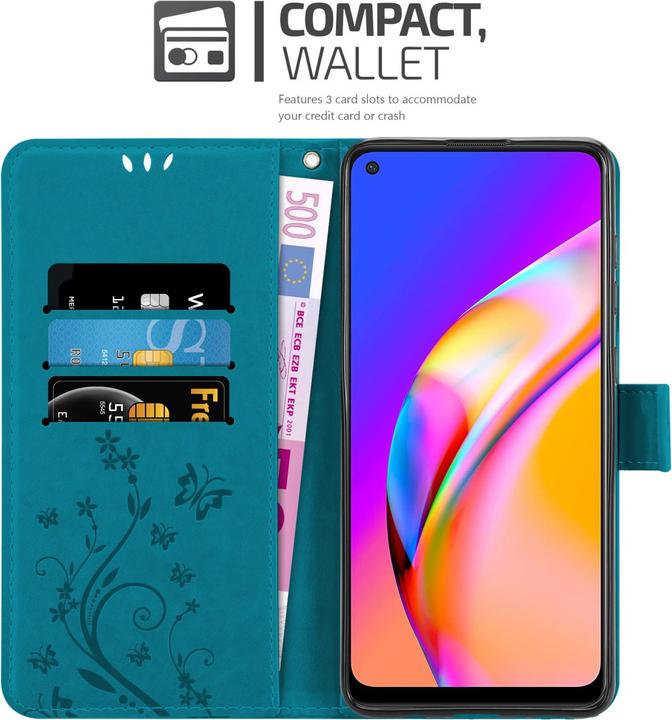 Immagine prodotto Cadorabo Copertina del libro a fiori (Oppo A94 5G)