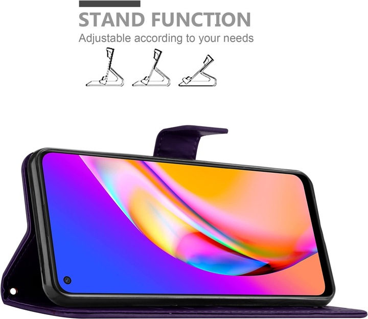 Actual product image Cadorabo Flower Book cover (Oppo A94 5G)