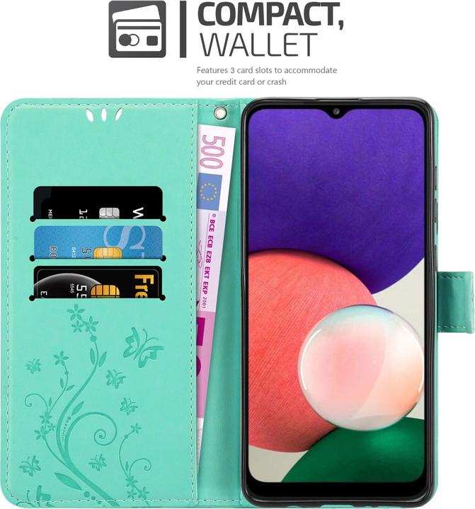 Image du produit Cadorabo Pochette Flower Book (Samsung Galaxy A22 5G)