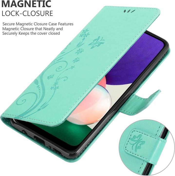 Image du produit Cadorabo Pochette Flower Book (Samsung Galaxy A22 5G)