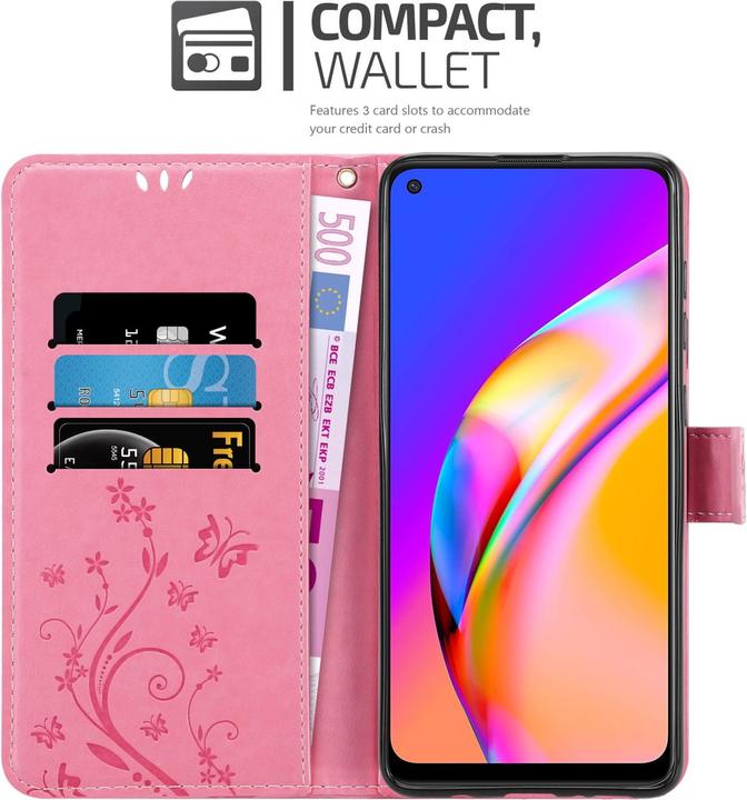 Immagine prodotto Cadorabo Copertina del libro a fiori (Oppo A94 5G)