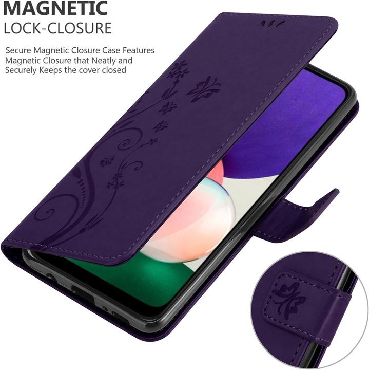 Image du produit Cadorabo Pochette Flower Book (Samsung Galaxy A22 5G)