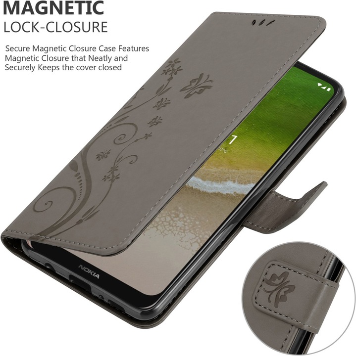Actual product image Cadorabo Flower Book cover (Nokia G50 5G)