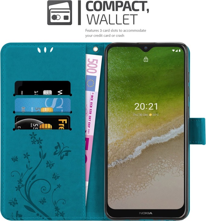 Actual product image Cadorabo Flower Book cover (Nokia G50 5G)