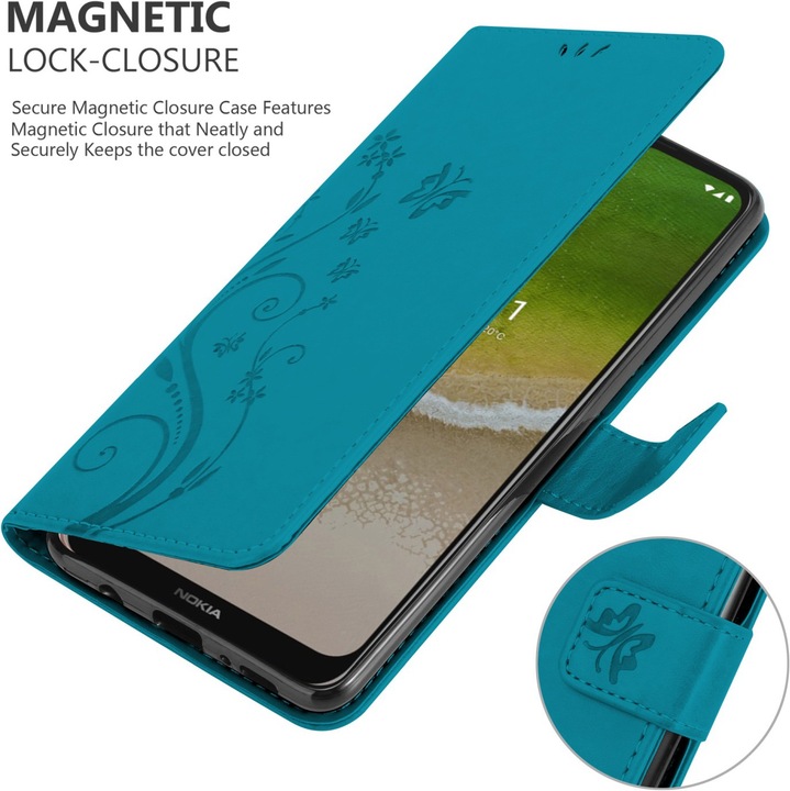 Actual product image Cadorabo Flower Book cover (Nokia G50 5G)