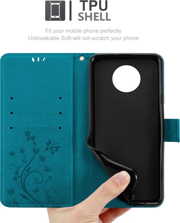 Actual product image Cadorabo Flower Book cover (Nokia G50 5G)
