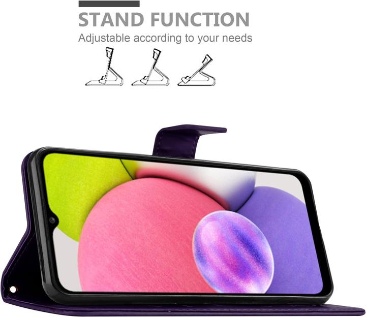Actual product image Cadorabo Flower Book cover (Samsung Galaxy A03s)