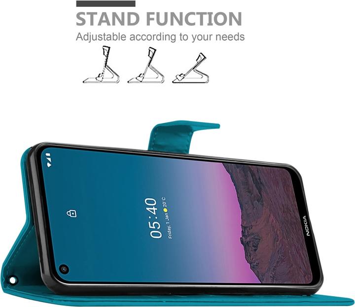 Produktbild Cadorabo Flower Book Hülle (Nokia 5.4)