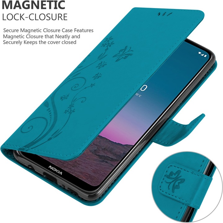 Actual product image Cadorabo Flower Book cover (Nokia 5.4)