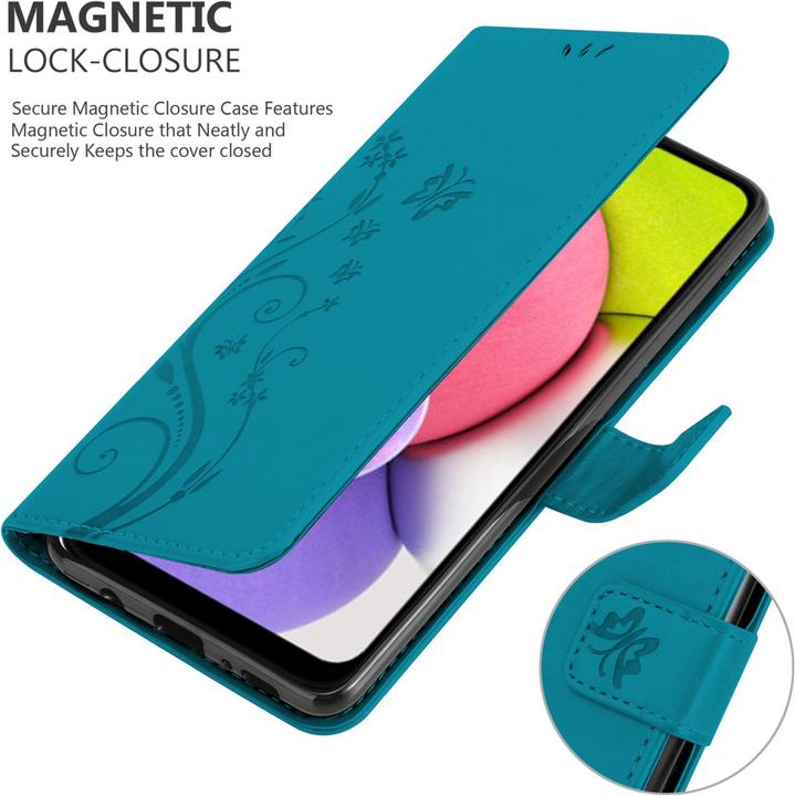 Actual product image Cadorabo Flower Book cover (Samsung Galaxy A03s)