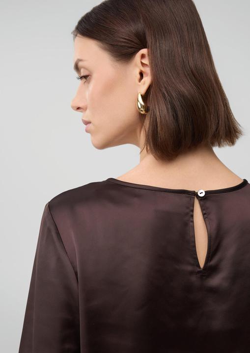 Immagine prodotto s.Oliver Bluse Satin-Bluse mit Binde-Detail am Saum (46)