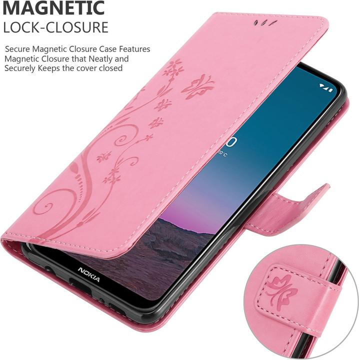 Produktbild Cadorabo Flower Book Hülle (Nokia 5.4)