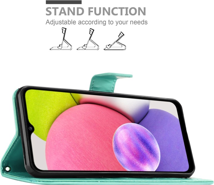 Actual product image Cadorabo Flower Book cover (Samsung Galaxy A03s)